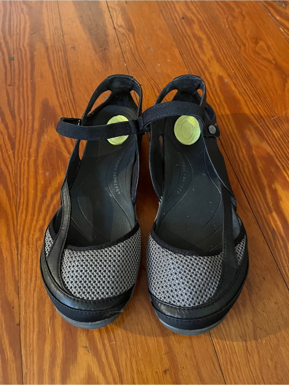 Ladies Teva Black and Gray Women's Slingback Clogs size 8